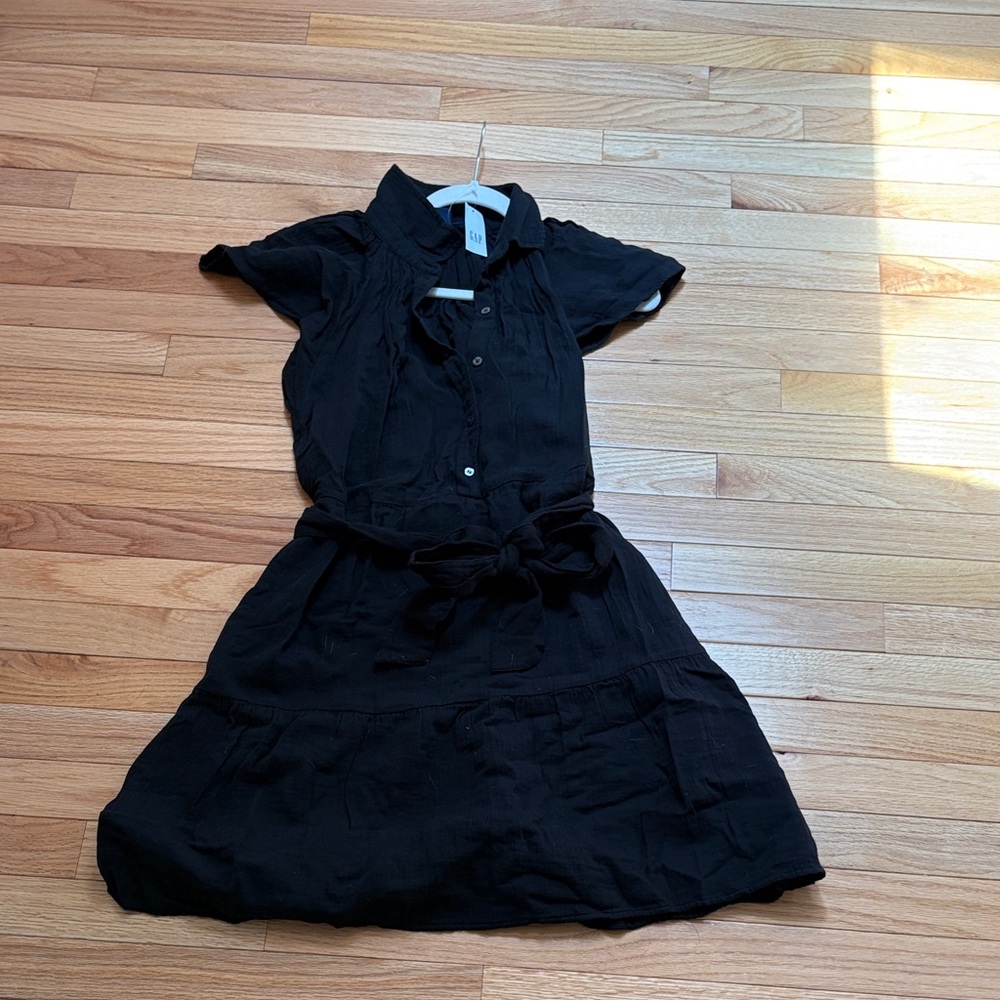 GAP Black Collared Mini Dress